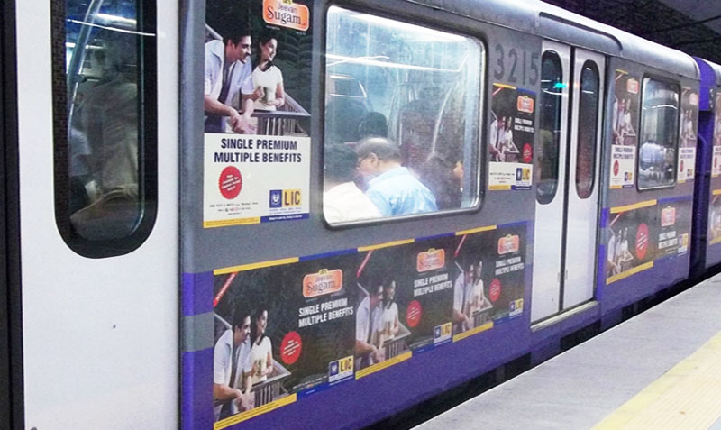 Kolkata MetroTrain Branding